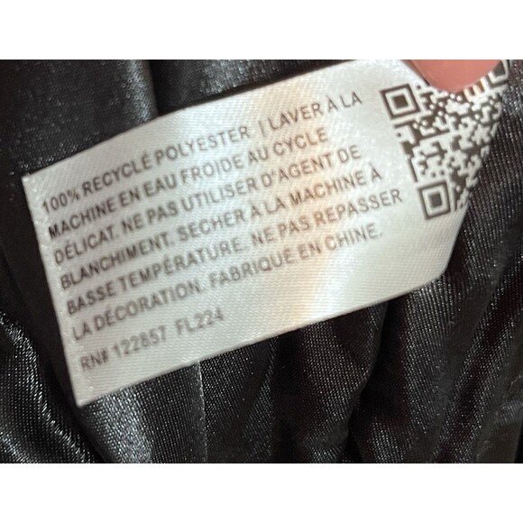 Satin Coca-Cola Embroidered Classic Bomber Jacket Mens M Black YKK Zipper Retro - Picture 7 of 8